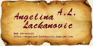 Angelina Lackanović vizit kartica
